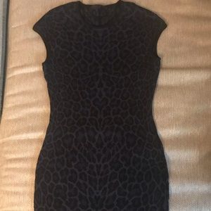 RVN Navy and black leopard dress